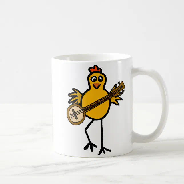 BN Chicken Playing the Banjo Mug Zazzle