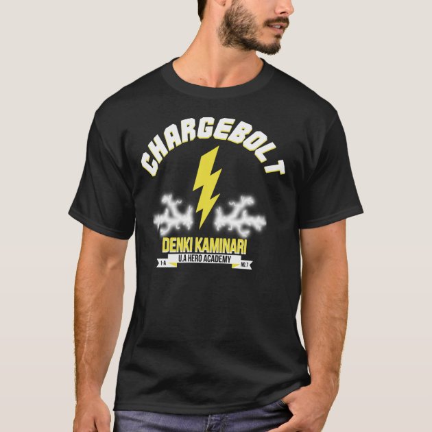 BNHA Chargebolt Denki Kaminari Hero Logo Character T Shirt Zazzle