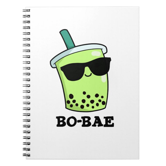 Bo-bae Funny Boba Tea Pun  Notebook (Front)