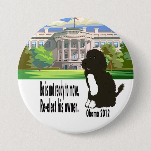 Bo Is Not Ready To Move 3.5" Pinback Button (Front)