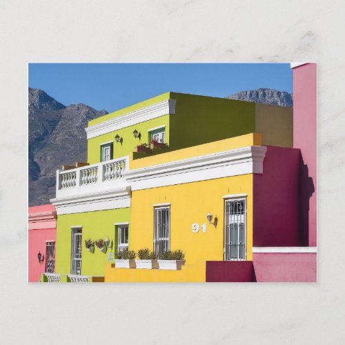 Bo_Kaap Houses Cape Town Postcard