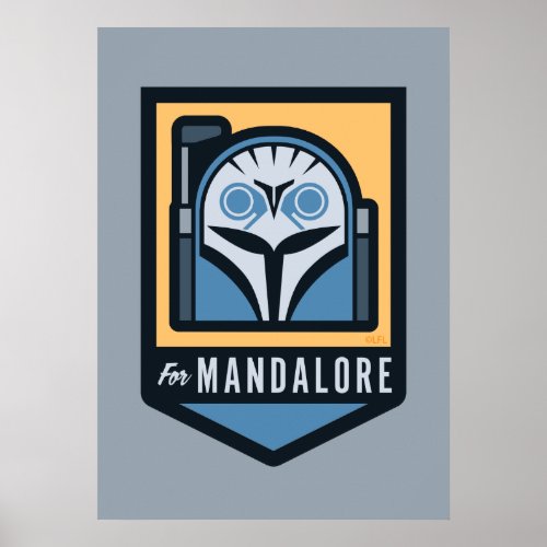 Bo_Katan For Mandalore Helmet Icon Poster