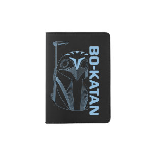 Bo-Katan Helmet Line Art Passport Holder