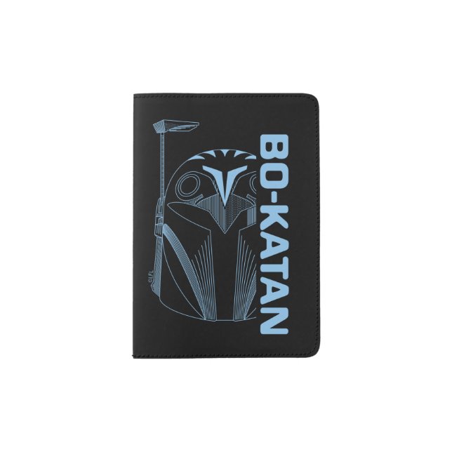 Bo-Katan Helmet Line Art Passport Holder (Front)