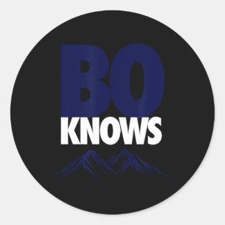 Bo Knows Denver Tee - Bo Knows Merch Classic Round Sticker