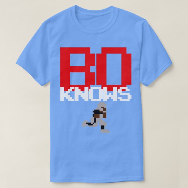 BO KNOWS TECMO T-Shirt (Design Front)