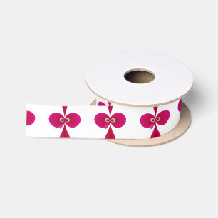 Bo oby Bird Pink Satin Ribbon
