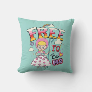 Bo Peep "Free To Be Me" Throw Pillow