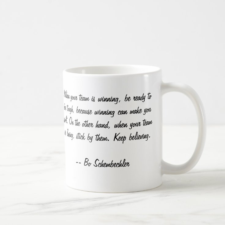 Bo Schembechler Leadership Quote Mug | Zazzle