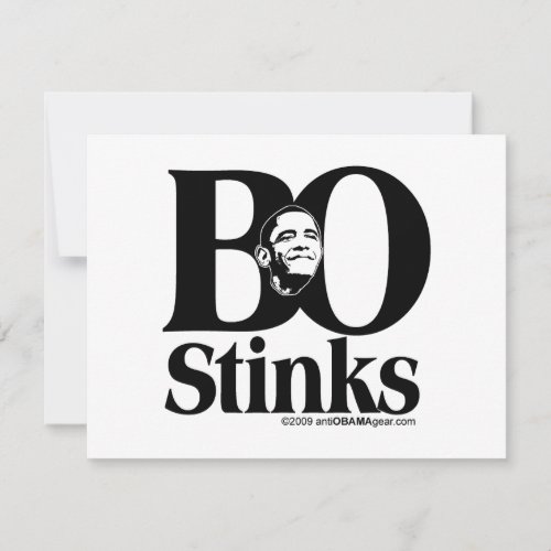BO Stinks Personalized Invites