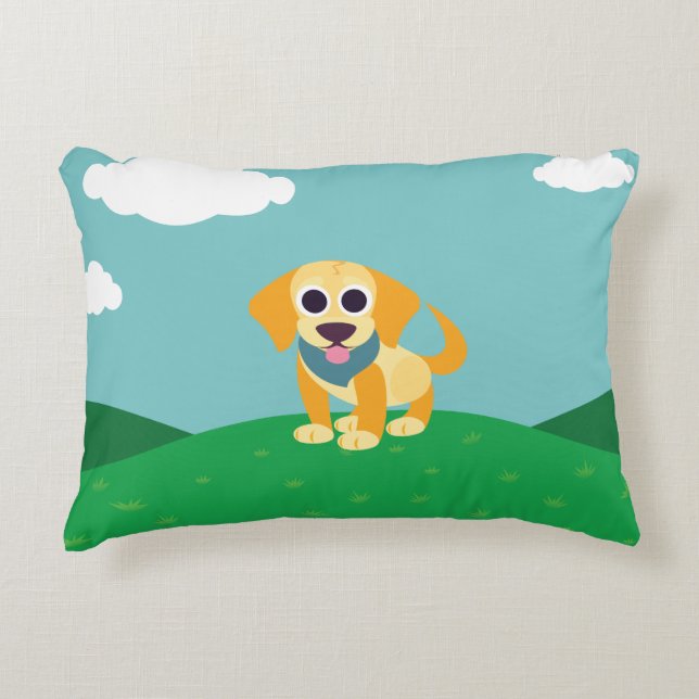 Bo the Dog Decorative Pillow (Front)