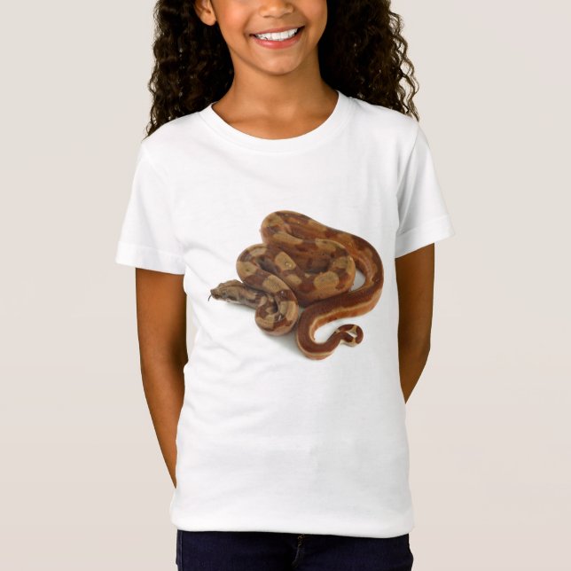Boa Constrictor Coiled, Flicking Tongue T-Shirt (Front)