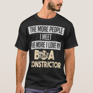 Boa Constrictor I Funny Snake Keeper and Reptile F T-Shirt