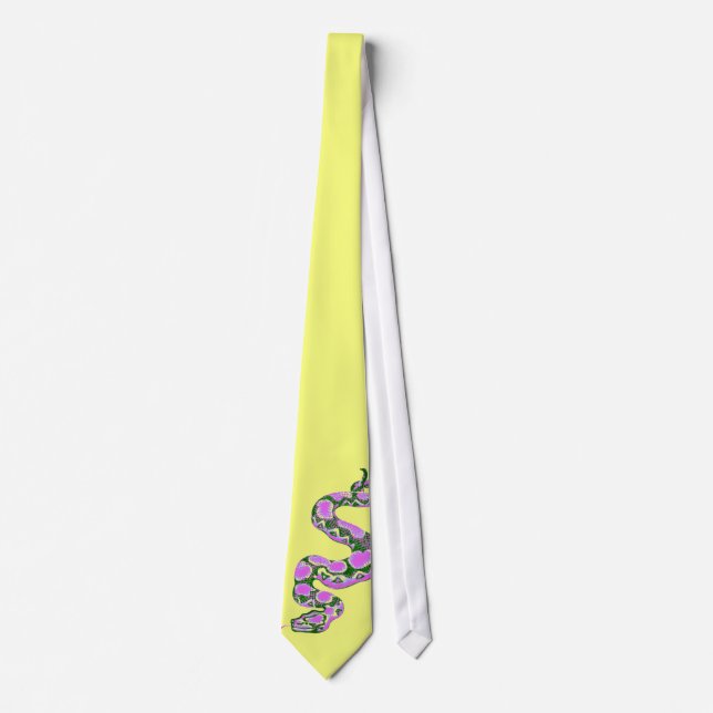 Boa Constrictor Pop Art Tie (Front)