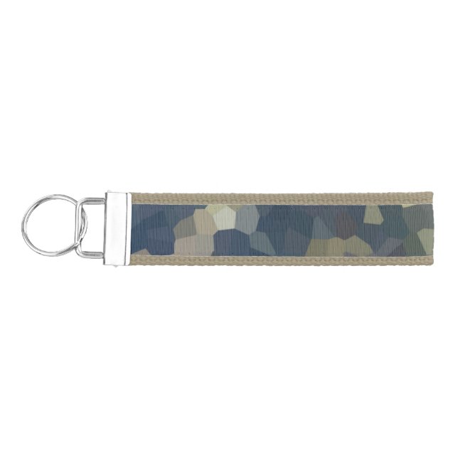 Boa Image Camouflage Tan Wrist Keychain (Keys on Left)