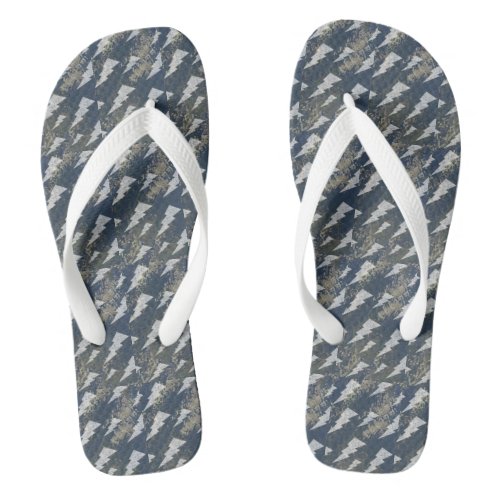 Boa Image Lightning Pattern Flip Flops