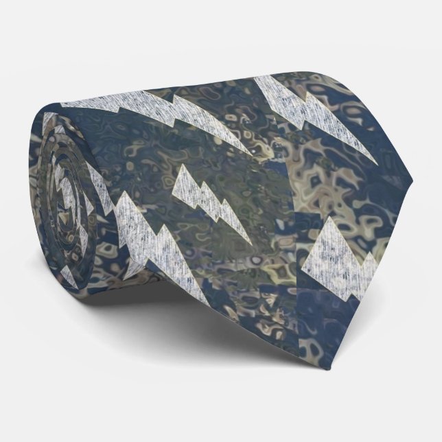 Boa Image Lightning Pattern Neck Tie (Rolled)