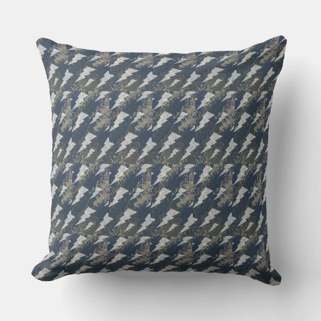 Boa Image Lightning Pattern Throw Pillow (Front)