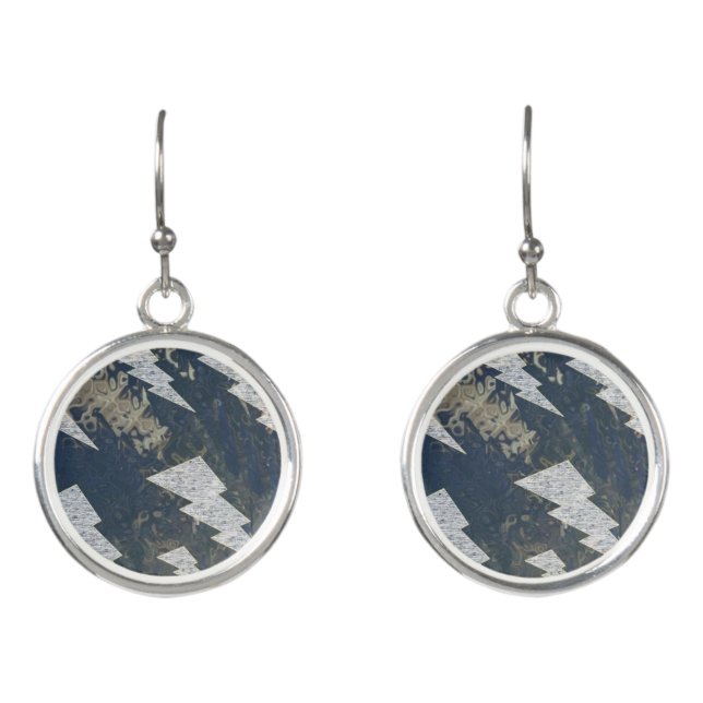 Boa Image Sparkling & Lightning Earrings (Front)