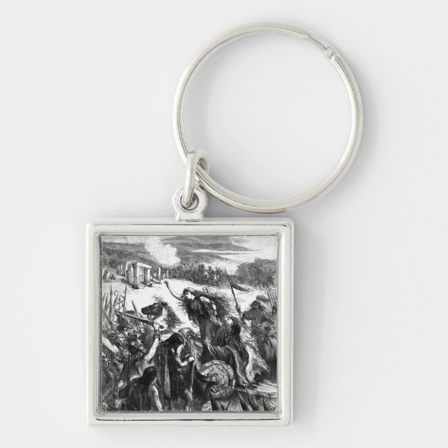 Boadicea Inciting the Iceni against the Romans Keychain (Front)