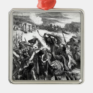 Boadicea Inciting the Iceni against the Romans Metal Ornament