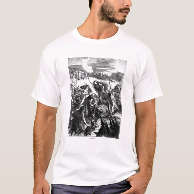 Boadicea Inciting the Iceni against the Romans T-Shirt (Front)
