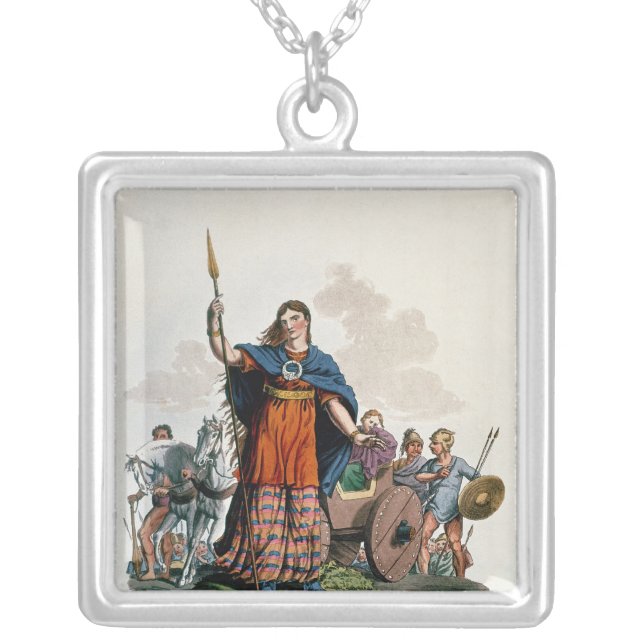 Boadicea, Queen of the Iceni Silver Plated Necklace (Front)