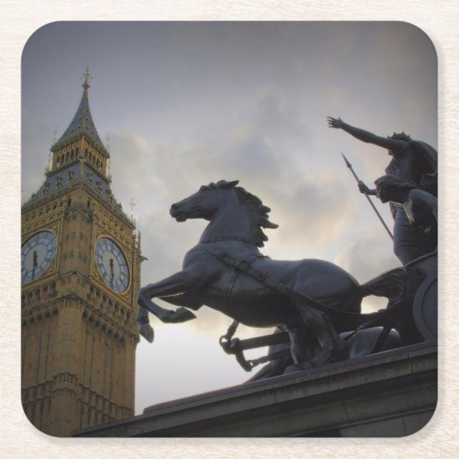 Boadicea Statue - Big Ben - London Coaster (Front)