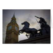 Boadicea Statue-Elizabeth Tower-London-Card (Front Horizontal)