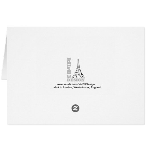 Boadicea Statue - Westminster Bridge - London Card (Back Horizontal)