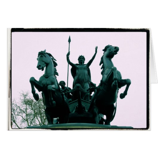 Boadicea Statue - Westminster Bridge - London Card (Front Horizontal)