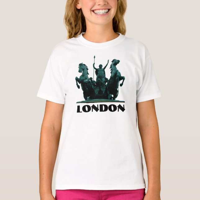 Boadicea Statue-Westminster-London Kids T-Shirt (Front)