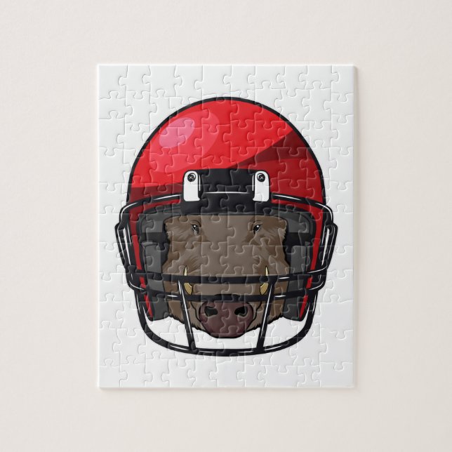 Boar at Football Sports Jigsaw Puzzle (Vertical)