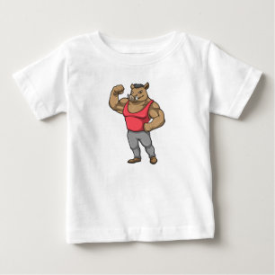 Boar Bodybuilder Bodybuilding Muscles Baby T-Shirt