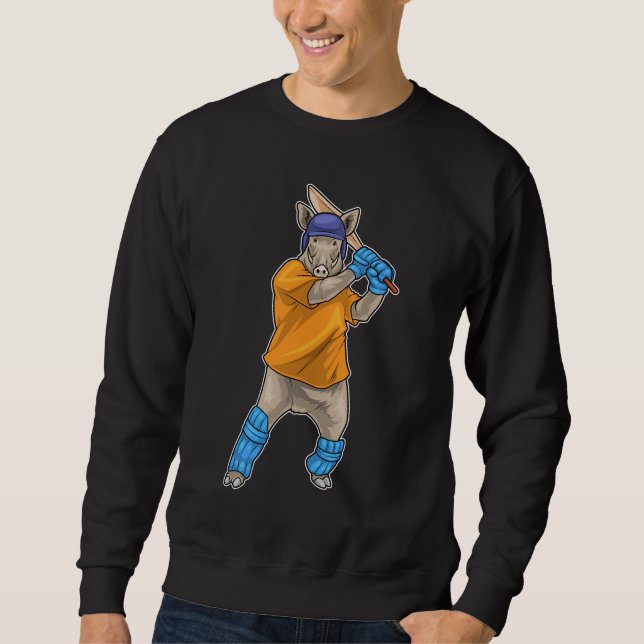 Boar Cricket Cricket bat Sweatshirt (Front)