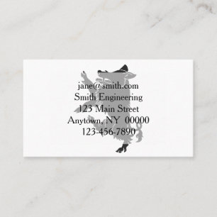 Boar Dancing heraldry silhouette Business Card