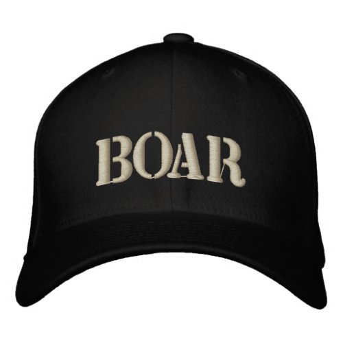 BOAR EMBROIDERED BASEBALL HAT