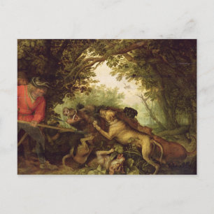 Boar Hunt, 1611 Postcard