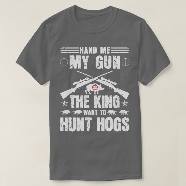Boar Hunter Hog Hunting T-Shirt (Design Front)