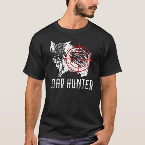 Boar Hunter Wild Hog Hunter Wild Boar Hunting Red  T_Shirt