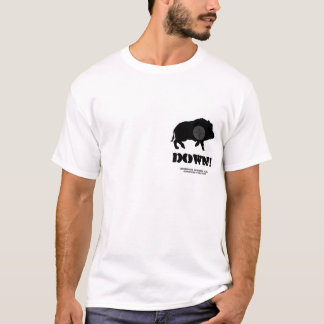 boar image R target, Down!, Bucknuts Hunting Cl... T-Shirt