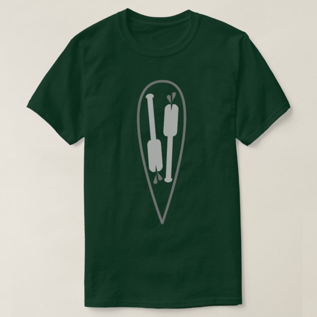 Board and Oars Vertical T-Shirt (Design Front)