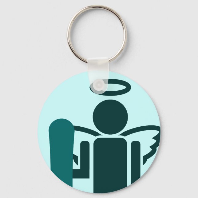 board angel. keychain (Front)