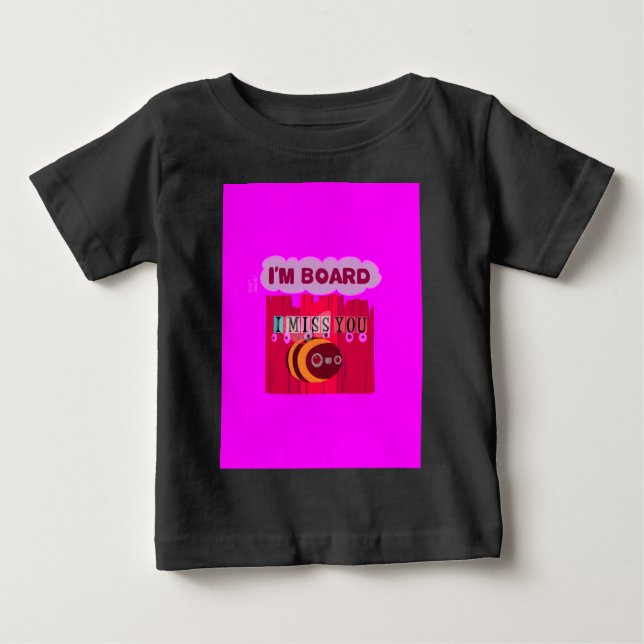 Board Bee Art Print Baby T-Shirt (Front)