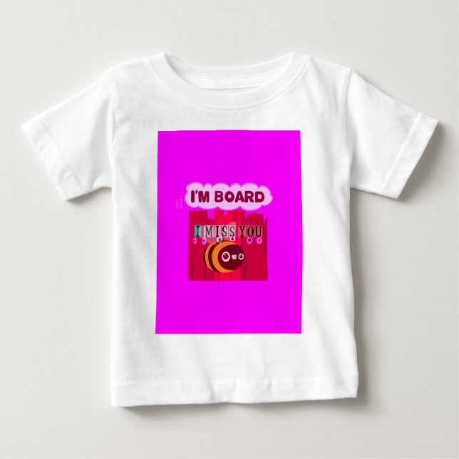 Board Bee Art Print Baby T-Shirt (Front)