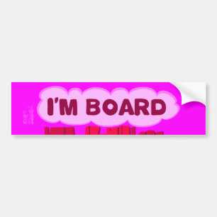 Board Bee Art Print Bumper Sticker