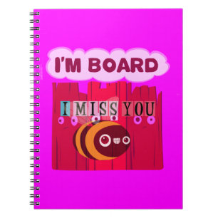 Board Bee Art Print Notebook