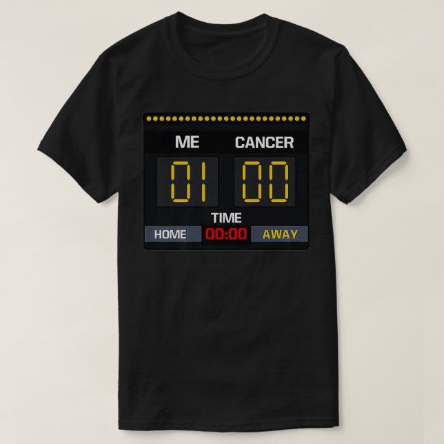 Board Cancer Awareness Design Me 1 Cancer 0 Premiu T-Shirt (Design Front)