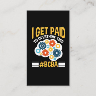 Board Certified Behavior Analyst Funny BCBA Business Card
