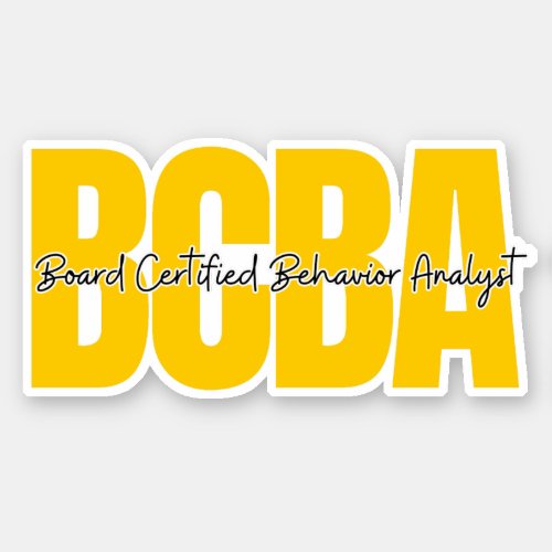 Board Certified Behavior Analyst  Sticker